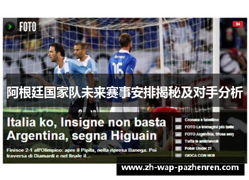 阿根廷国家队未来赛事安排揭秘及对手分析
